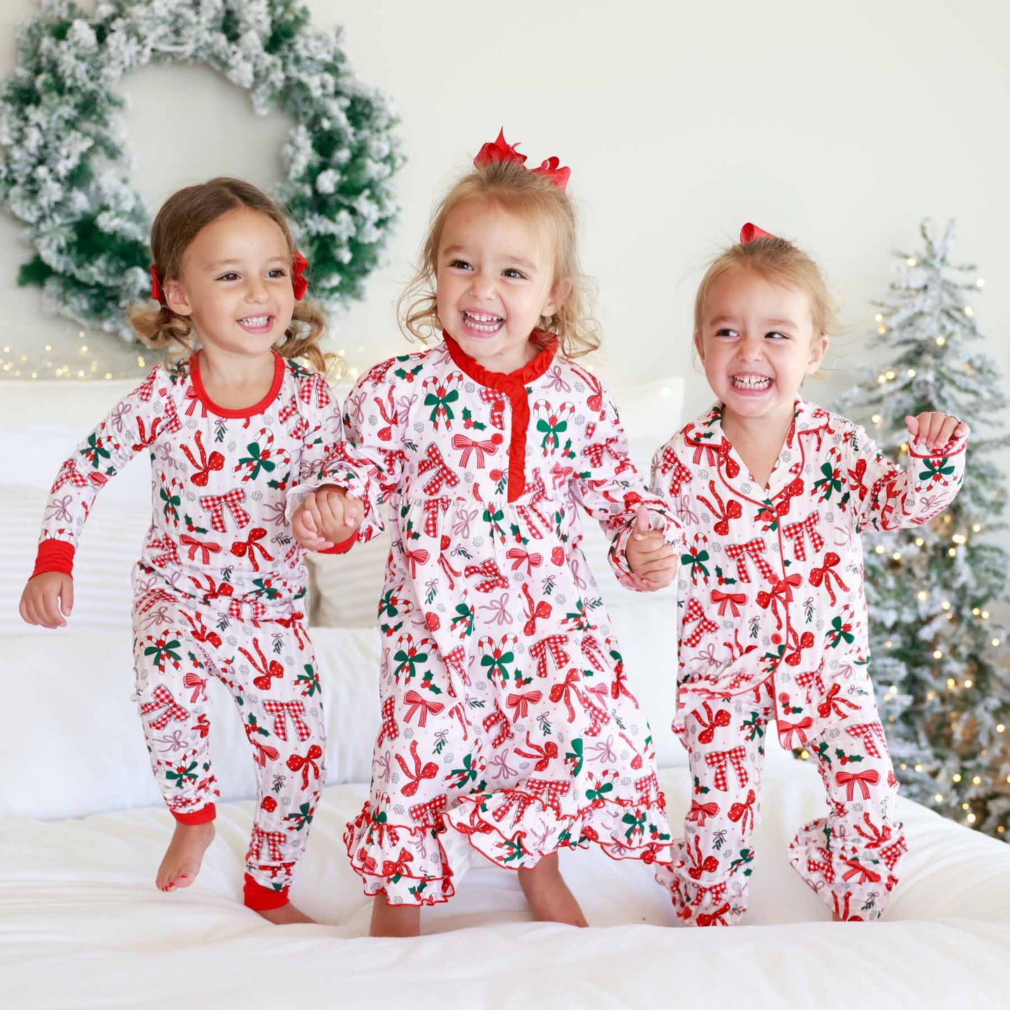 Bow What Fun Two Piece Pajama Set
