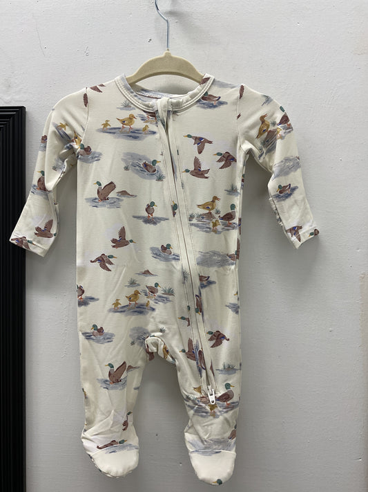 Migrating Mallards 2 Way Zipper Footie