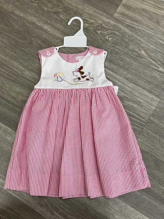 Beach Ball & Dog Seersucker Dress