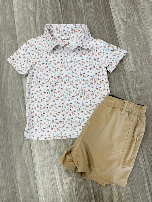 Meripex Waterfowl Print Polo