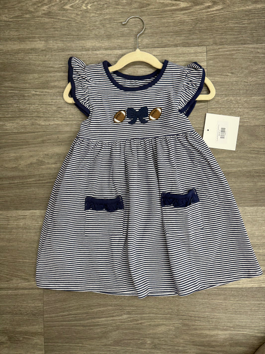 Itsy Bitsy Navy & White Football Dress