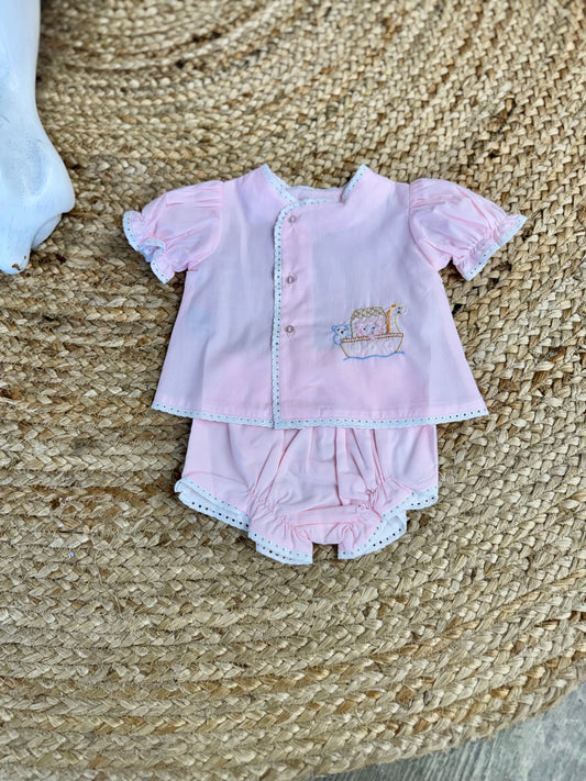 Noah's Ark Girl Diaper Set