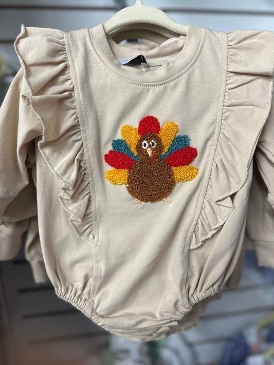 Girl Turkey French Knot Bubble