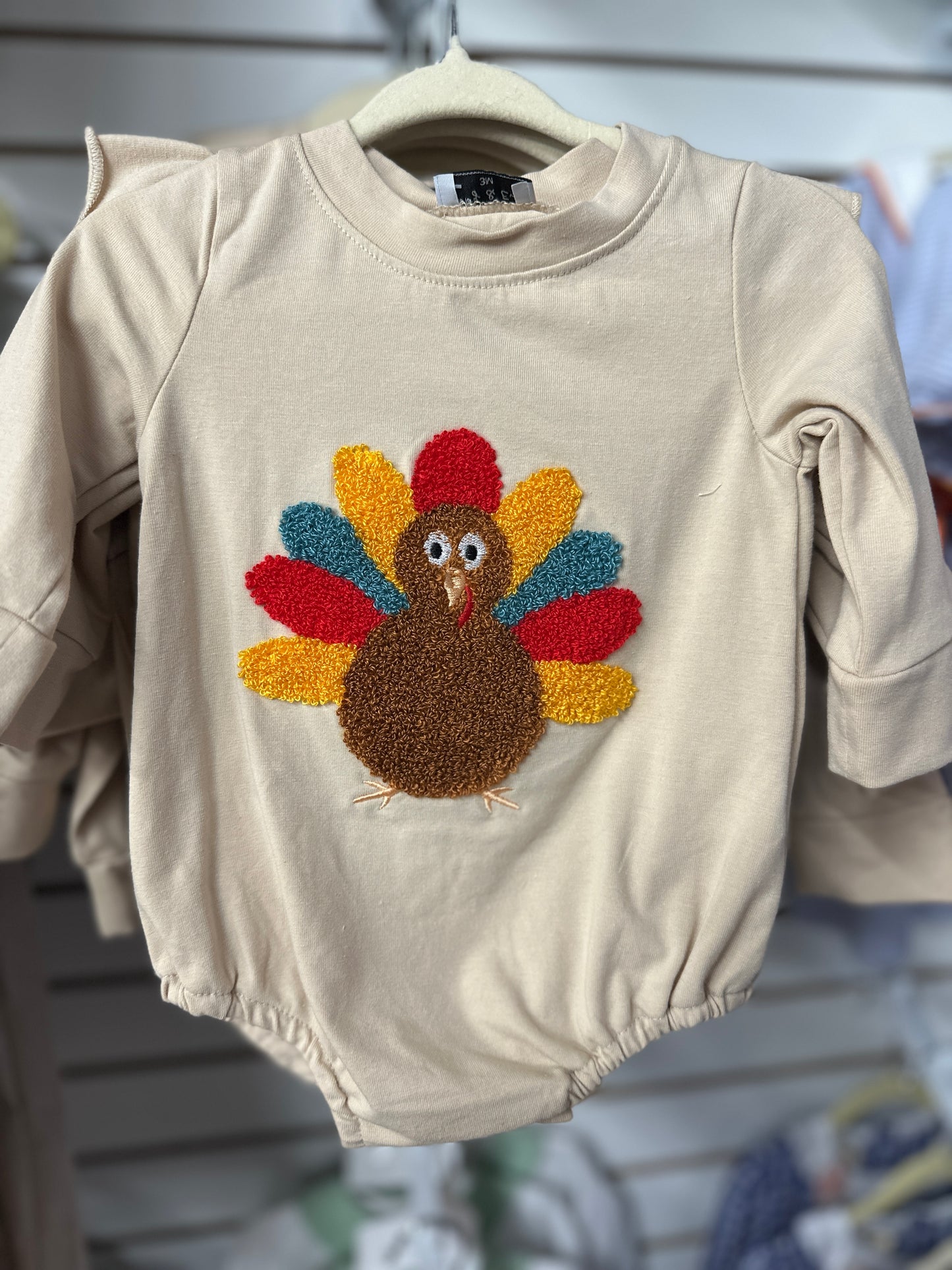Boy Turkey French Knot Bubble