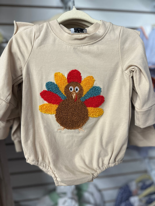 Boy Turkey French Knot Bubble