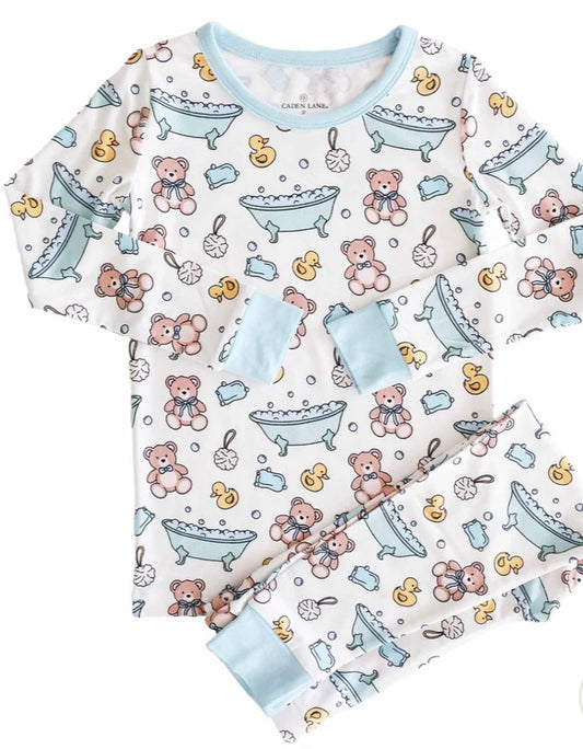 Bathtime Besties Blue 2 piece pajama set