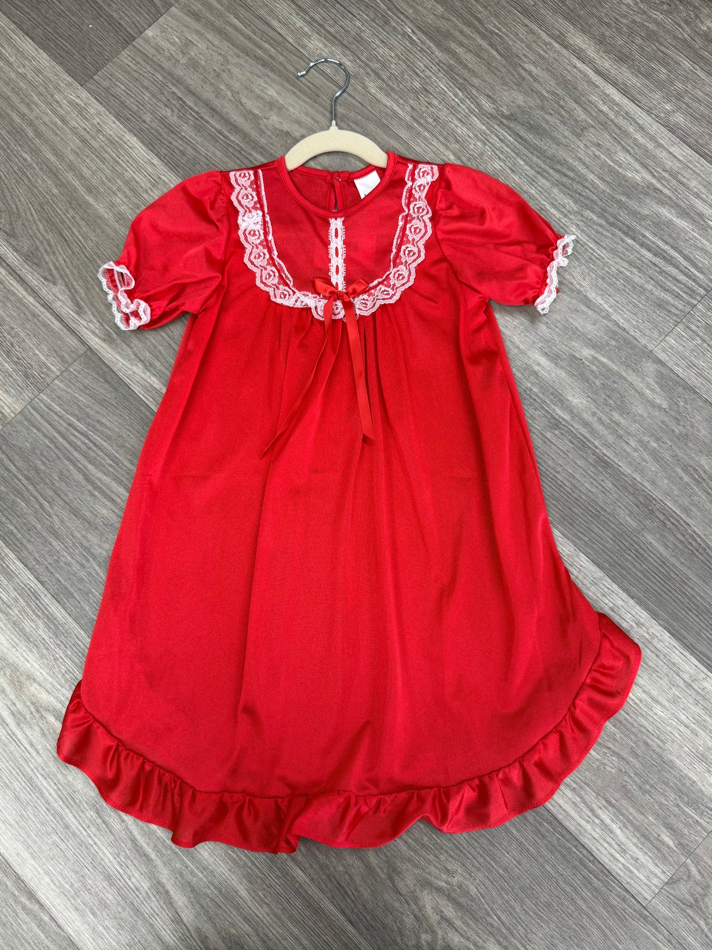 Laura Dare Red Nylon Nightgown