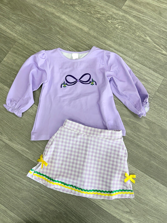 Little Lagniappe Mardi Gras 2 piece set