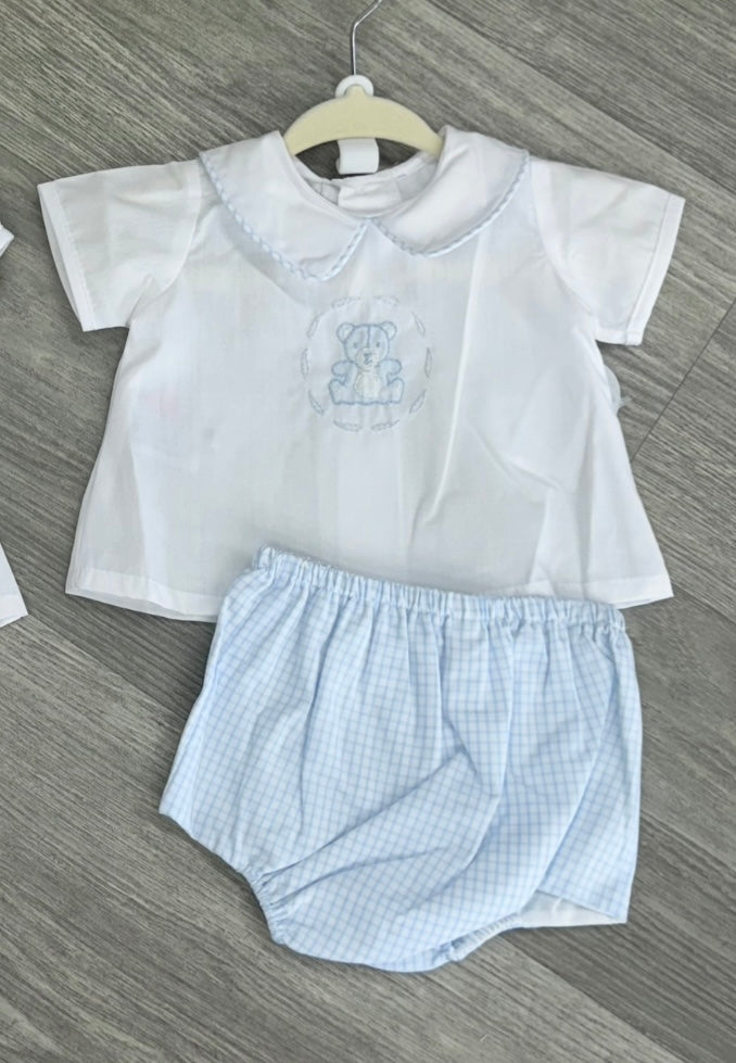 Bailey Diaper Set - Teddy Bear Boy