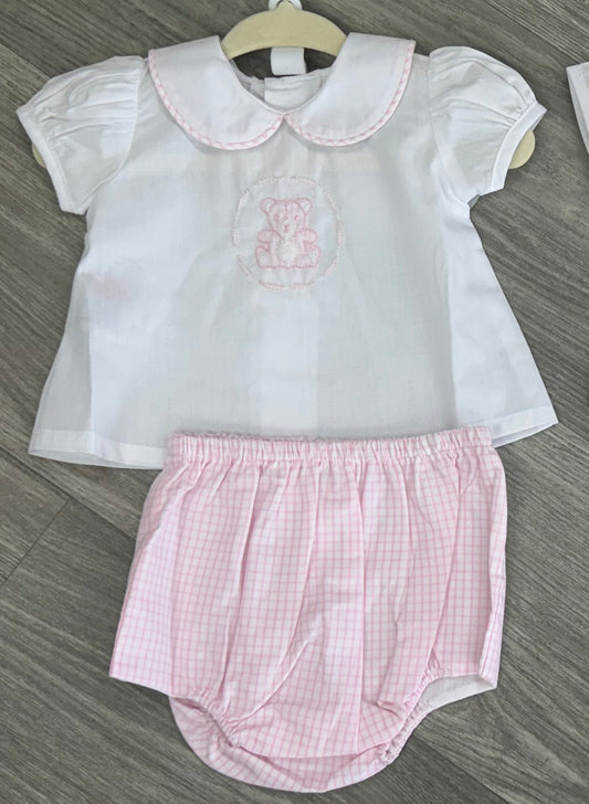Bailey Diaper Set - Teddy Bear Girl