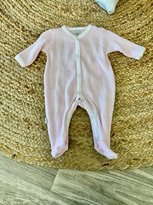 Paty Knit Footie #219 - Pink