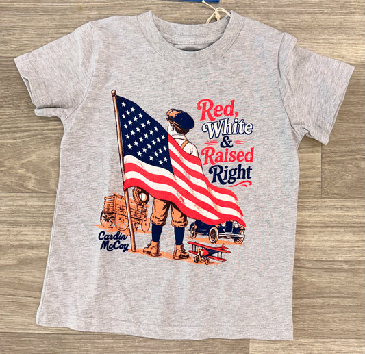 CM Red, White, & Raised Right T-shirt