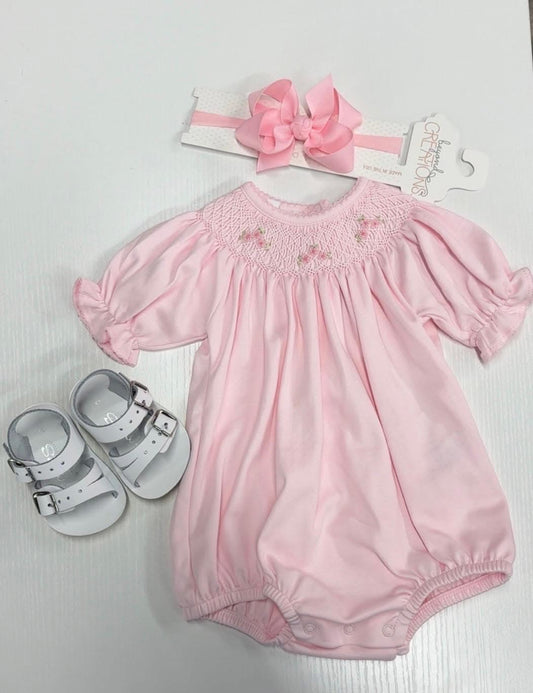 Willow's Classics Bishop Short Sleeve Bubble - Pink