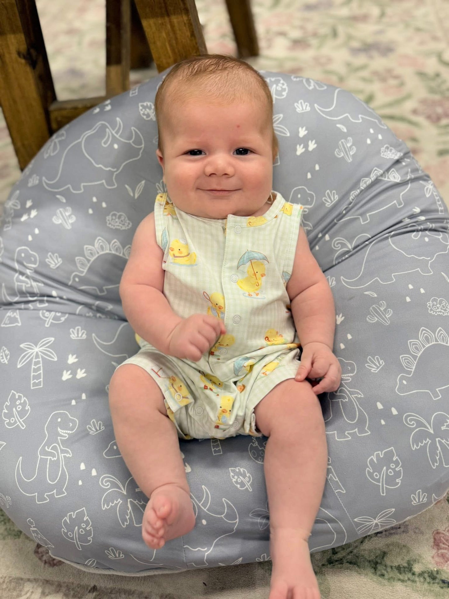 AD Vintage Spring Ducklings Shortie Romper