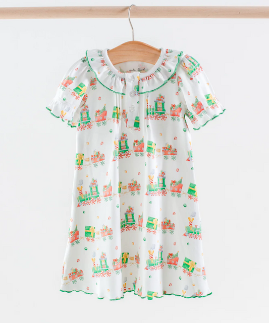 Santa's Sweet Express Cotton Gown