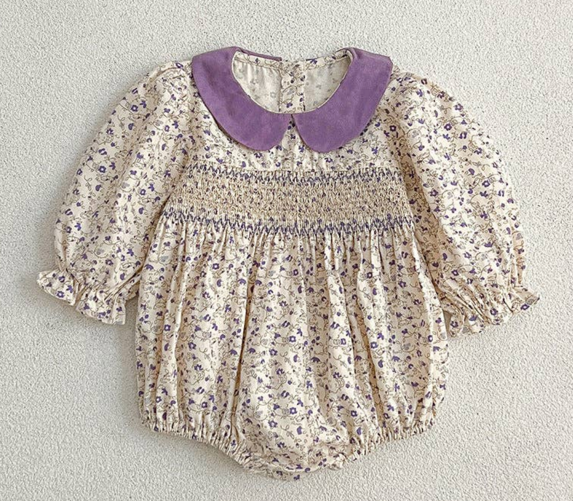 Vintage Floral Romper