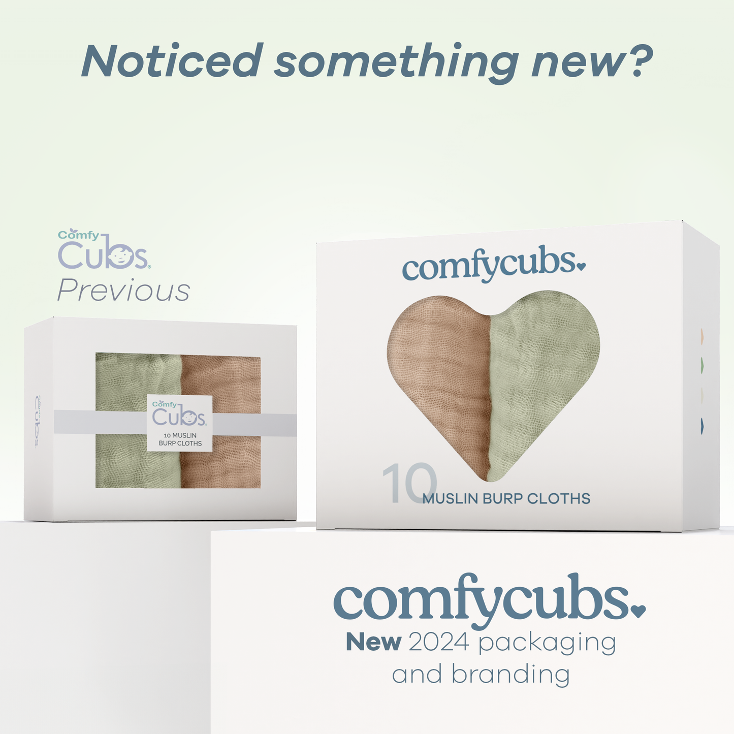 Muslin Burp Cloths by Comfy Cubs