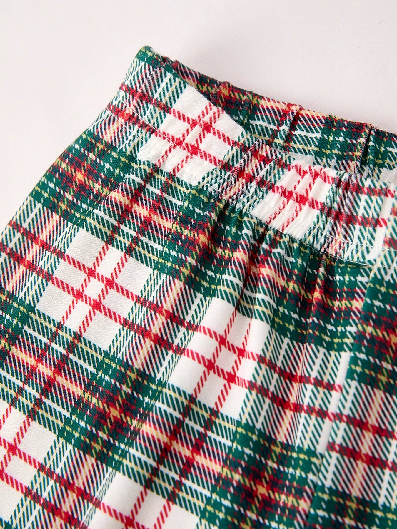 Christmas Plaid Embroidered Boys Set