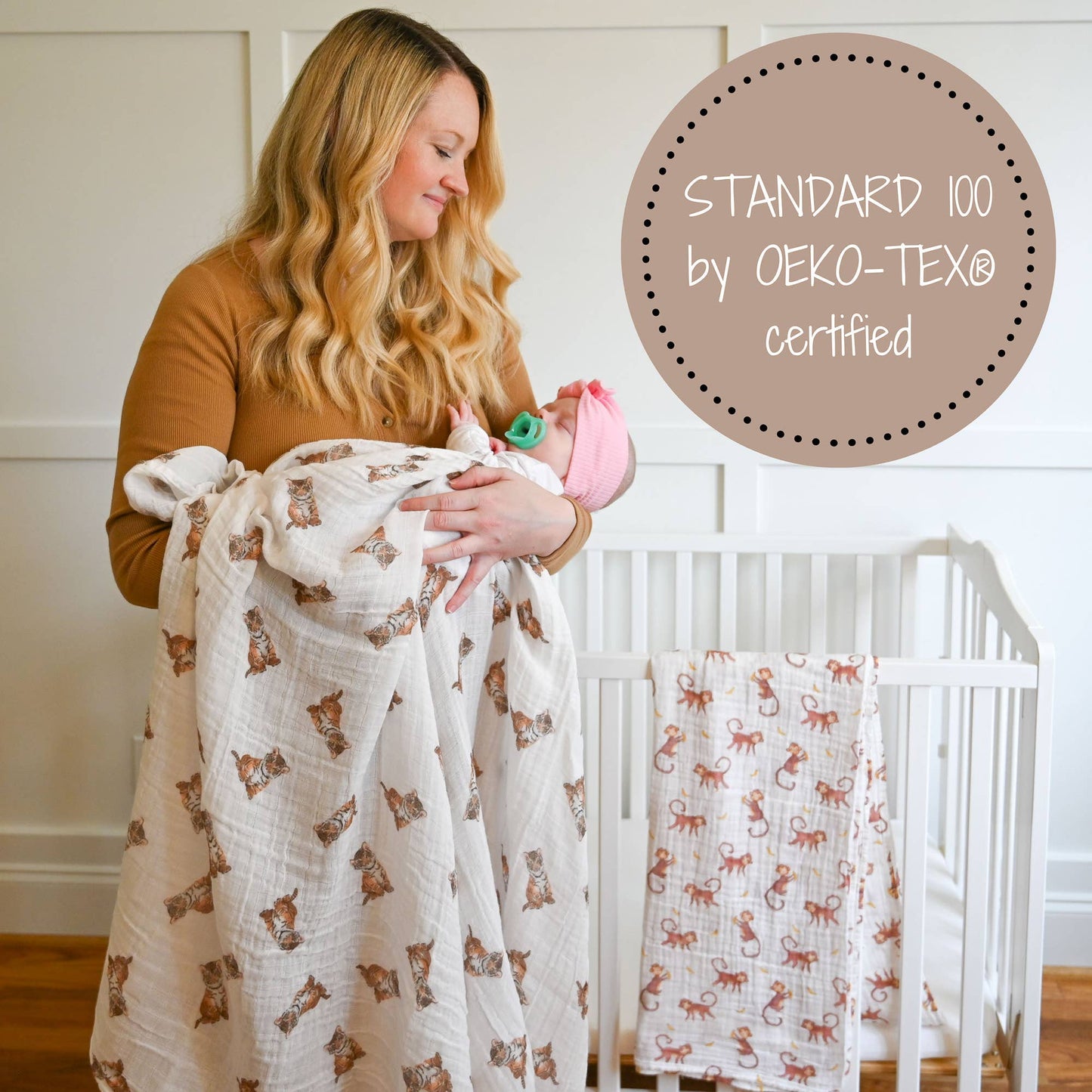 Tiger Cub Baby Swaddle Blanket