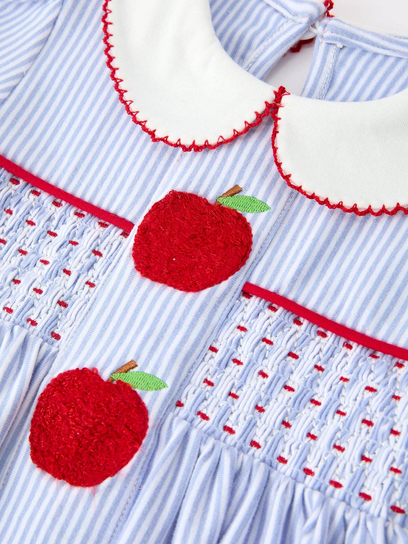 Back to School Apple Chenille Girls Dress