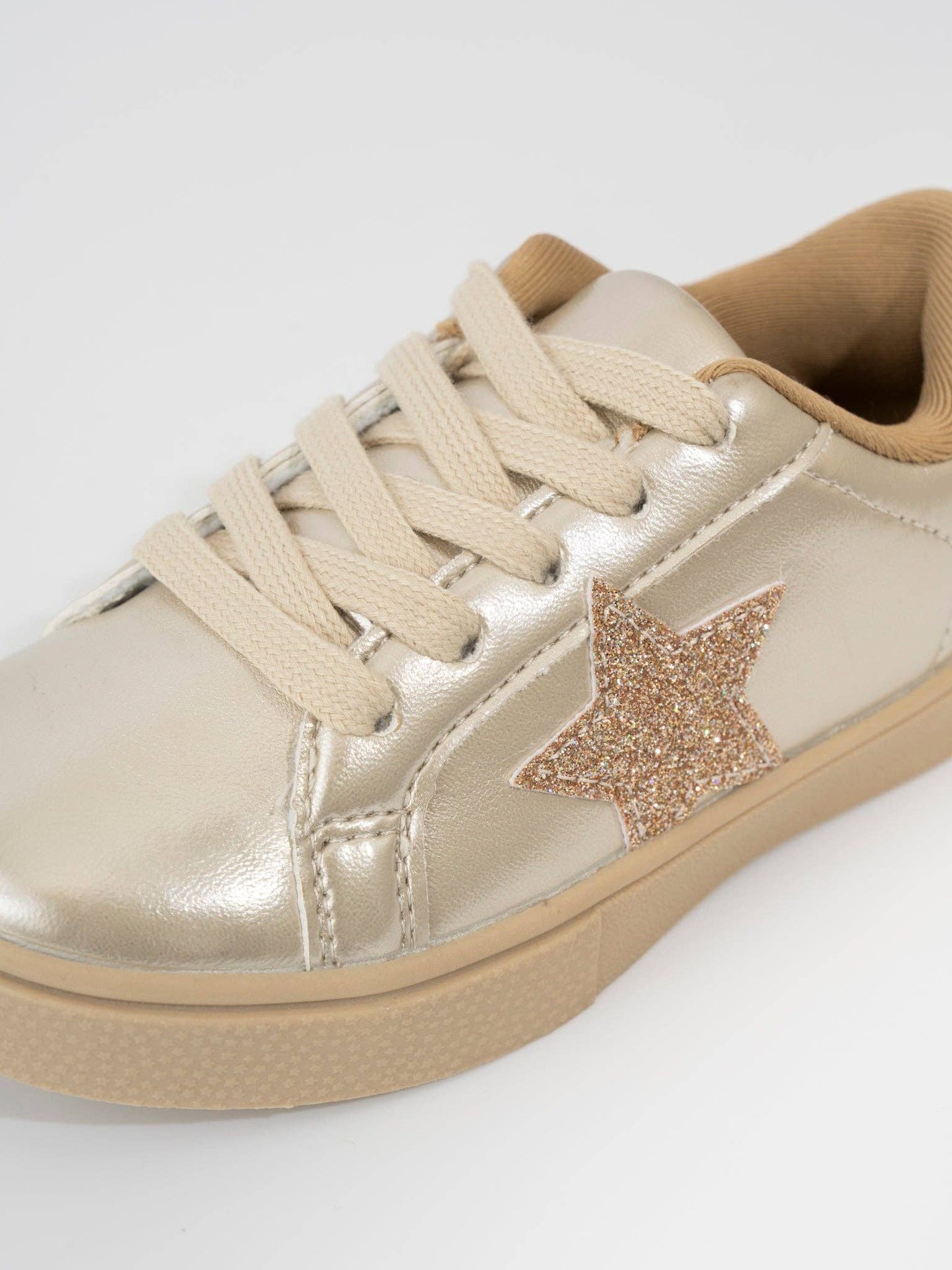 Girls' Holographic Sparkle Star Sneaker - Gold