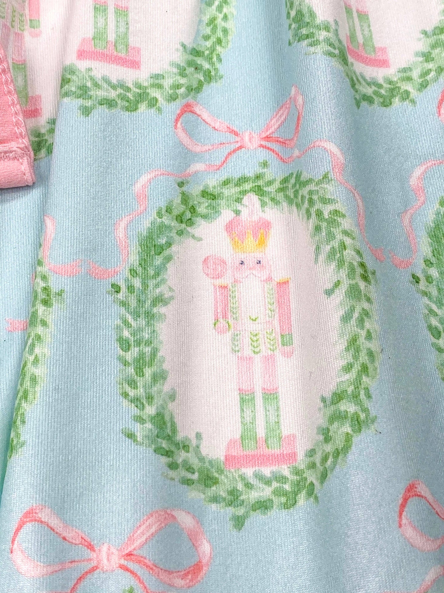 Nutcracker Tied Long Sleeve Dress