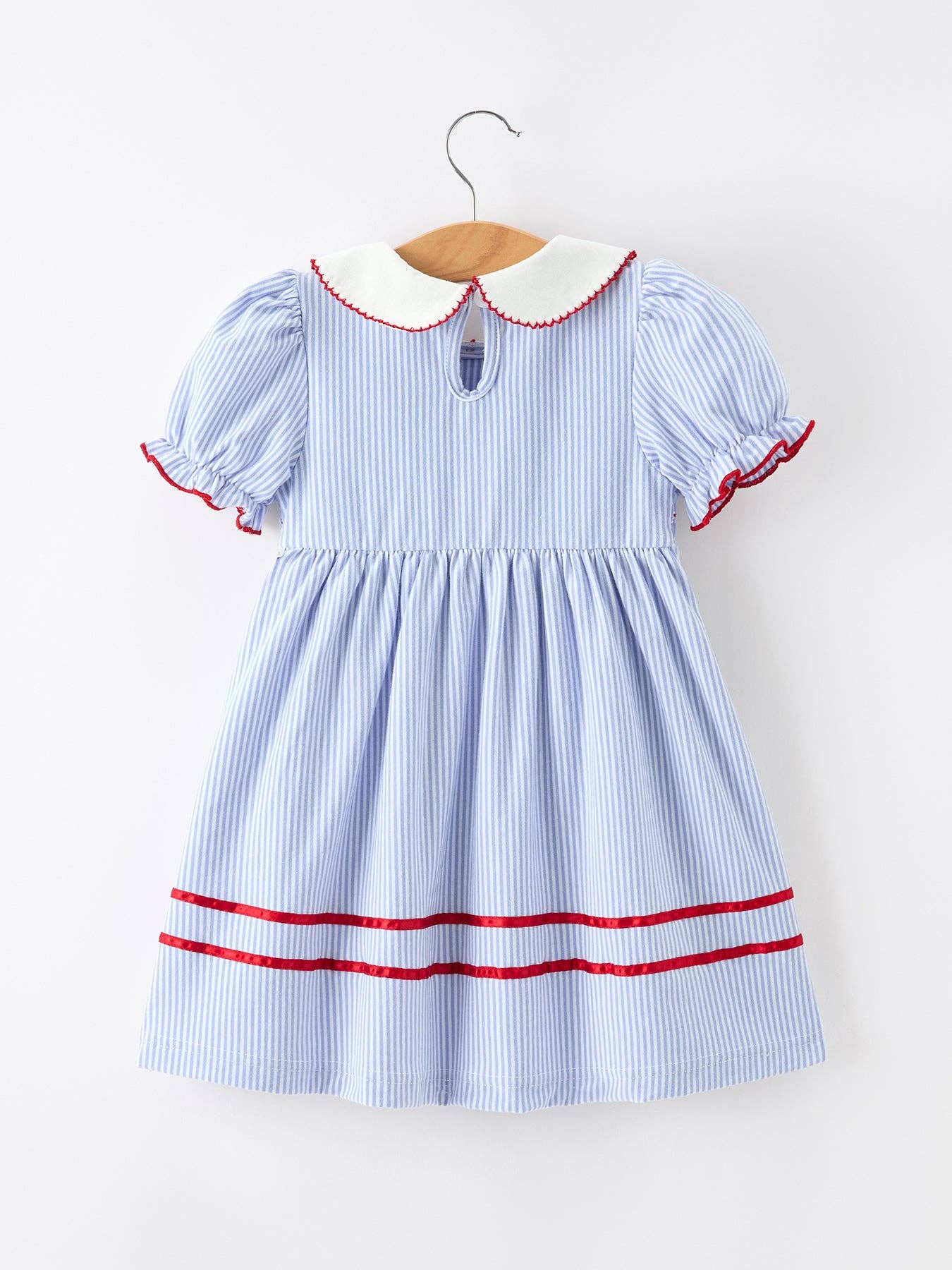 Back to School Apple Chenille Girls Dress