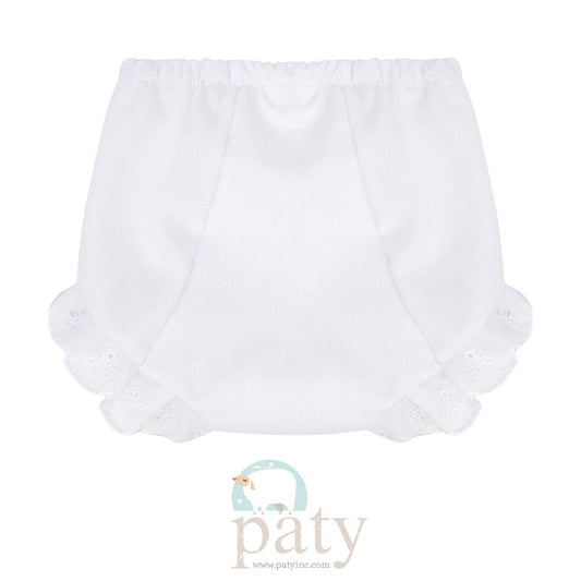 Double Seat Diaper Cover with Eyelet #637-W