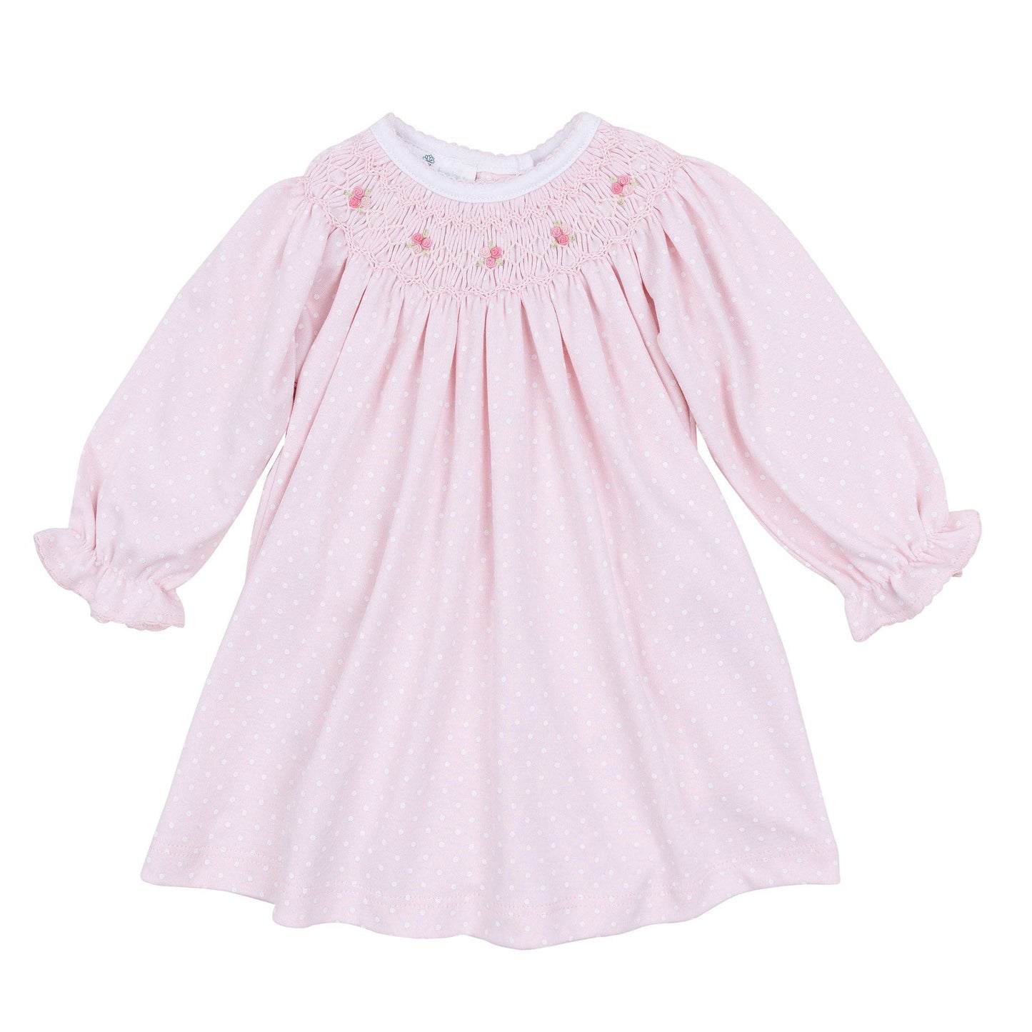 Mia's Classics Bishop Long Sleeve Dress - Pink