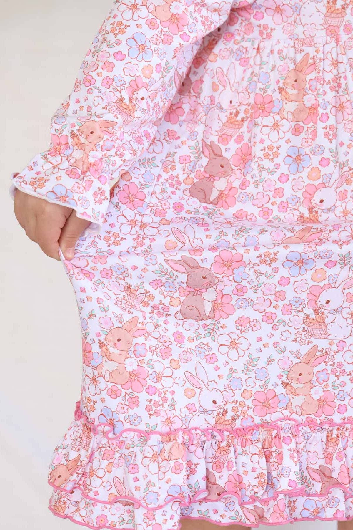 Long Sleeve Princess Ruffle Nightgown | Bunny Blossoms
