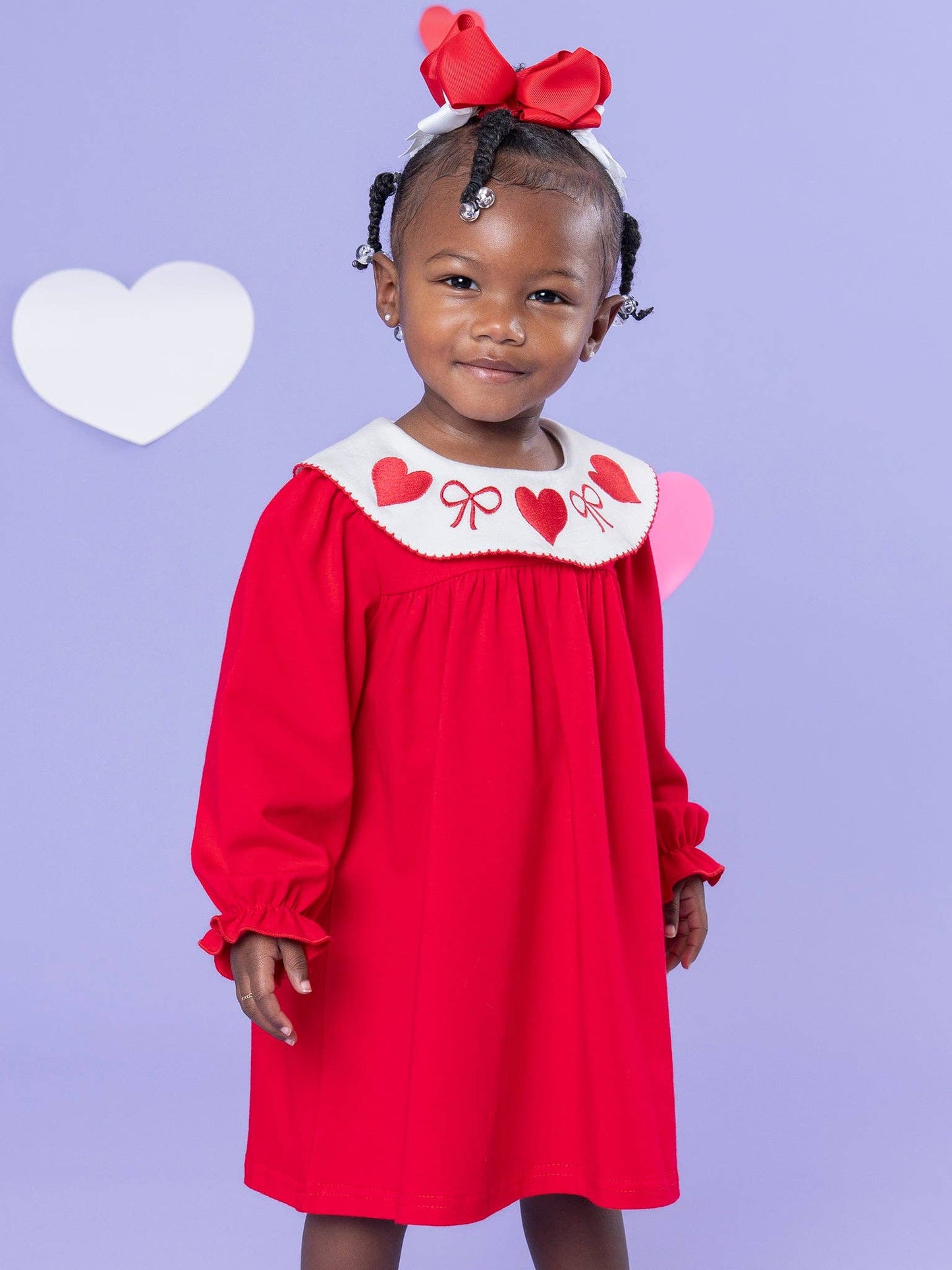 Ribbons & Hearts Embroidered Dress